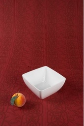 [H-MSQB19] Bowl Melamine Square White 19cm