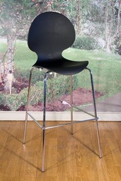 [H-BSBB] Bar Stool Black With Back