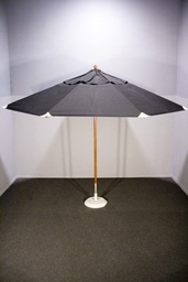 [H-STDBB] Umbrella - Market Brolly Black (Wooden Pole)