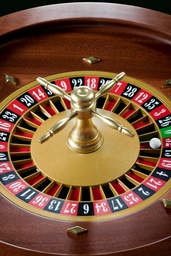 [H-ROULETTEW (120/130)] Casino - Roulette Wheel Deluxe Wood