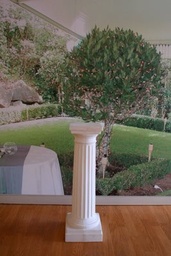 [H-PED90] Plinth / Pedestal White Small