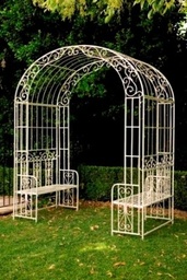 [H-WEDARCHV] Wedding Arch White Venus with Seats