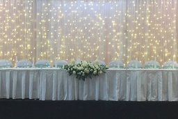 [H-BDS3X3] Backdrop Fairy Light Curtain Silk 3x3m