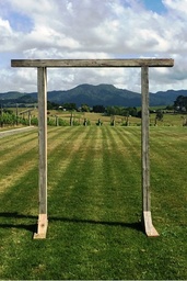 [H-WEDARCHW] Wedding Arch Wooden Rustic