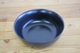 [H-BLKB24.5] Bowl Salad Black 24.5x7.5cm deep