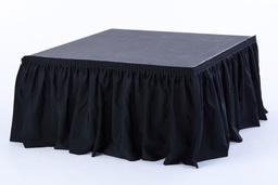 [H-SS300] Linen - Mobile Stage Black Skirt 7m