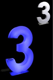 [H-LEDNUM3] LED - Giant Number 3