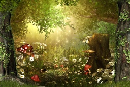 [H-BDWOODLAND] Backdrop Fairy Tale Woodland