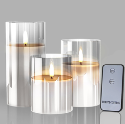 [H-LEDCANDLE2] LED Candle Vase 12.5cm