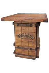 [H-BLBDOG 109/103] Bar Leaner Black Dog 800mm Square